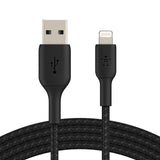 Belkin BoostCharge Pro Braided Lightning to USB-A Cable (1m / 3.3ft, Black)