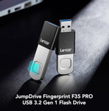 Lexar JumpDrive Fingerprint F35 PRO USB 3.2 Gen 1 Flash Drive 256GB