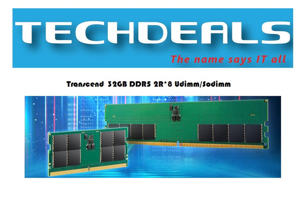 Transcend 32GB DDR5 2R*8 (Laptop Sodimm / Desktop Udimm)
