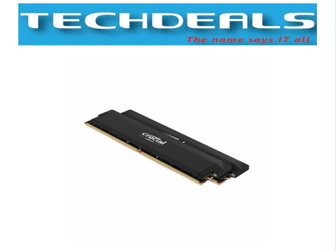 Crucial Pro DDR5-6000 32GB Kit (16GBx2) UDIMM: OC Gaming Memory Black