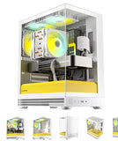 OKINOS Aqua UNO w/3 fans MATX Casing Zebra | Yolk | Canary