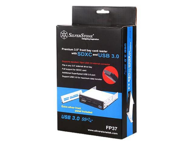 SILVERSTONE 3.5" CARD READER, USB3.0