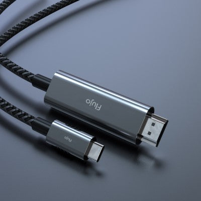 Flujo X-25 USB C to HDMI Cable (2.0 Meters) Data transfer  Grey