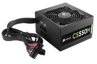 Corsair CS Series™ Modular CS550M — 550 Watt 80 PLUS® Gold Certified PSU ( Semi Mod ) 3 Yr Wrty