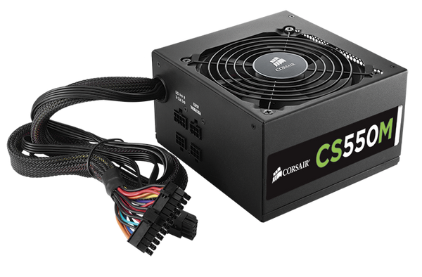 Corsair CS Series™ Modular CS550M — 550 Watt 80 PLUS® Gold Certified PSU ( Semi Mod ) 3 Yr Wrty