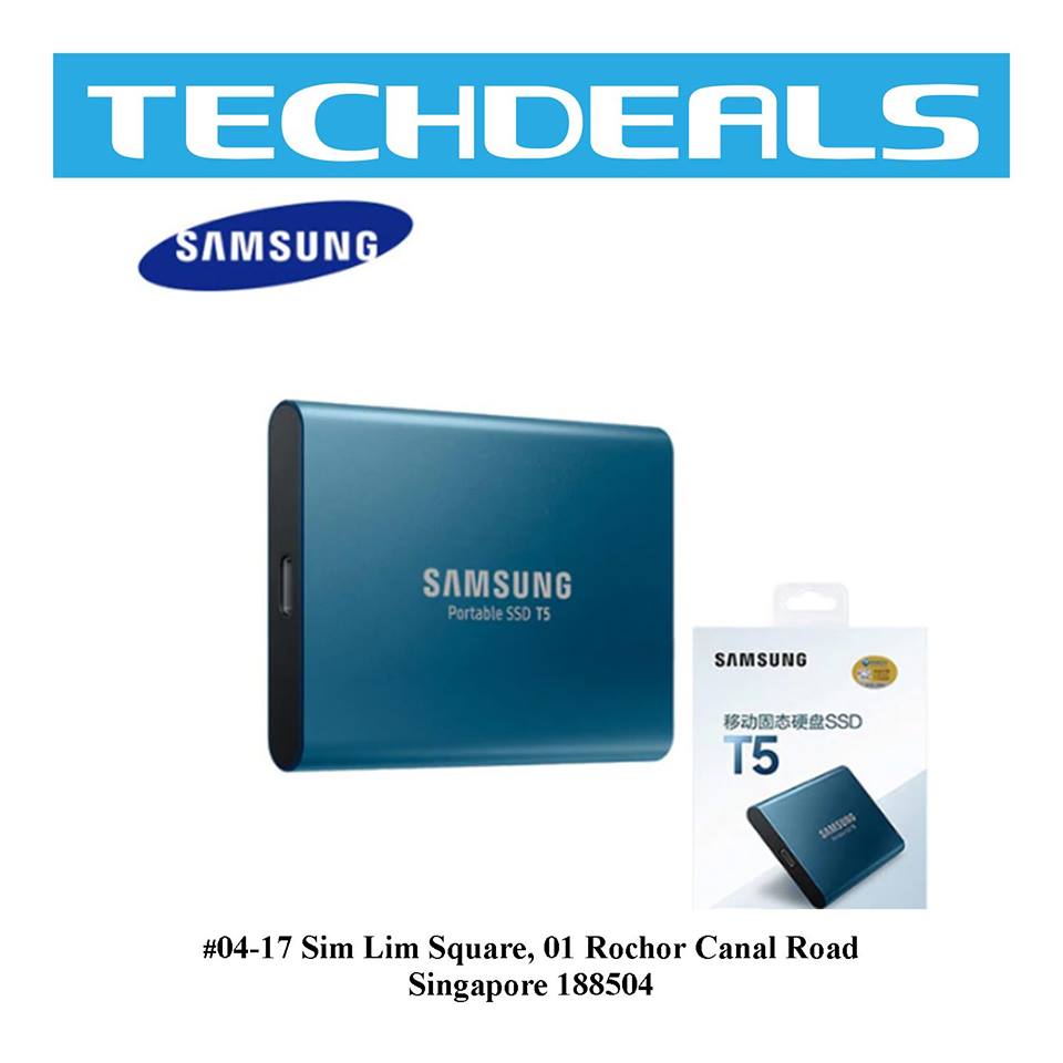 Trampe Omkostningsprocent afbrudt Samsung T5 Portable USB3.1 SSD 250GB – TechDeals Pte Ltd