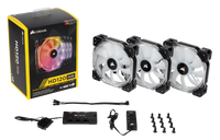Corsair HD120 RGB LED High Performance 120mm PWM Fan — Three Pack with Controller (0.72 KG)