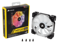 Corsair HD120 RGB LED High Performance 120mm PWM Fan (0.72 KG)
