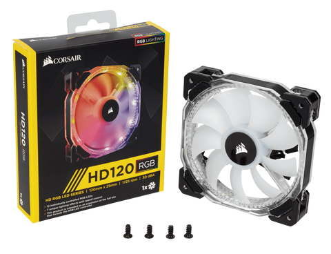 Corsair HD120 RGB LED High Performance 120mm PWM Fan (0.72 KG)