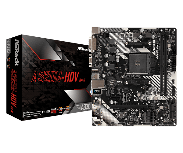 A320M-HDV R4.0 AMD AM4 Socket mATX Motherboard