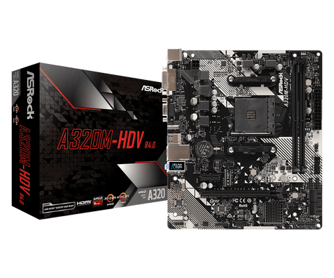 A320M-HDV R4.0 AMD AM4 Socket mATX Motherboard