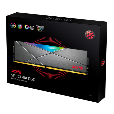 Adata XPG SPECTRIX D50 DDR4 RGB RAM KIT | 16GB (8GBx2) 3600MHz CL18