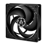 P12 4-Pin 12cm PWM High Static Pressure Casing Fan - Black w/Black Frame