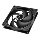 P14 4-Pin 14cm PWM High Static Pressure Casing Fan - Black w/Black Frame