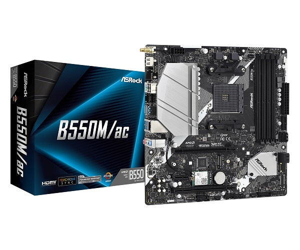 ASRock B550M/AC AMD AM4 mATX Motherboard
