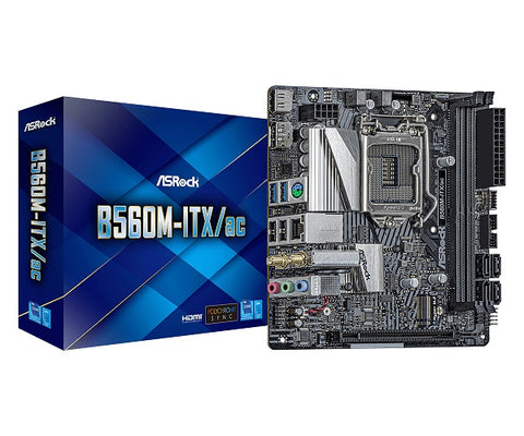 B560M-ITX/ac mITX Motherboard for Intel Socket 1200 10th & 11th Gen Processors