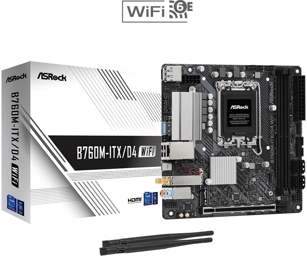 ASRock B760M-ITX/D4 WiFi DDR4 Intel LGA1700 mITX Motherboard