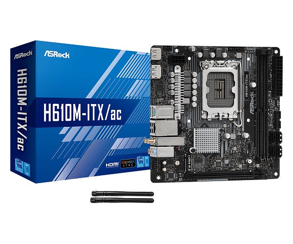 ASRock H610M/AC D4 Intel LGA1700 mATX Motherboard for 12th Gen Intel Core Processors