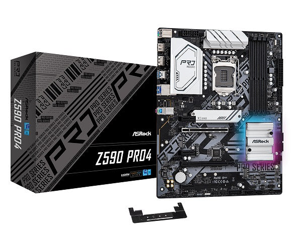 Z590 Pro4 ATX Motherboard for Intel Socket 1200 11th and 10th Gen