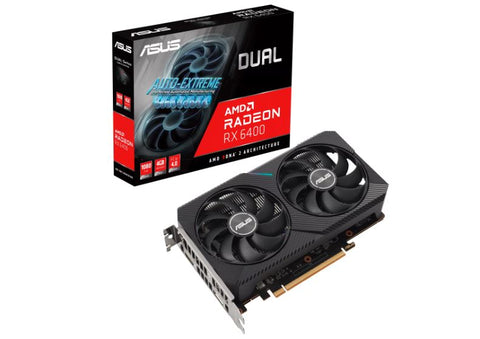 ASUS Dual Radeon RX 6400 4GB GDDR6 Graphics Card