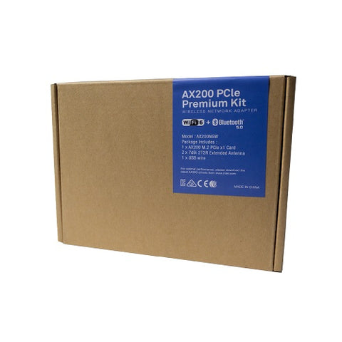 AX200 AC3000 + BT5.0 PCIe x1 Premium Wireless Network Adapter Kit