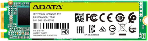 Adata SU650 M.2 SATA 2280 Solid State Drive SSD - 1TB