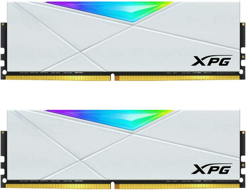 Adata XPG DDR4 D50 32GB(16GBx2) DDR4-3600 RGB RAM Memory Kit - White