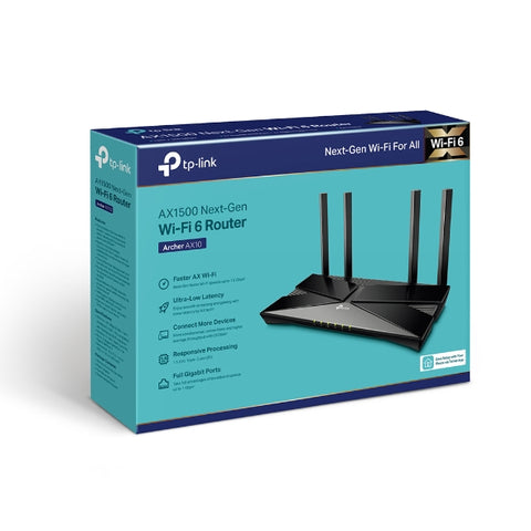 Archer AX10 AX1500 Wi-Fi 6 Router