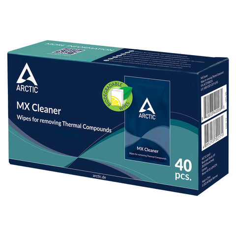 Arctic MX Cleaner Wipes for removing Thermal Compounds (Box of 40 pieces)