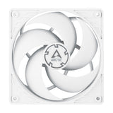 P12 4-Pin 12cm PWM High Static Pressure Casing Fan - White w/White Frame