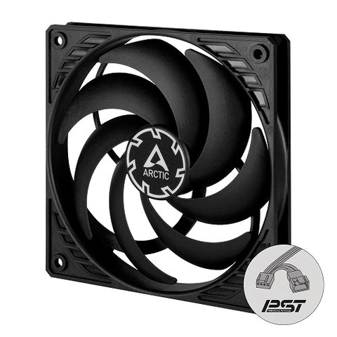Arctic P12 Slim PWM PST Pressure-optimised 120 mm Fan w/integrated Y-cable - Black