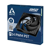 Arctic P14 PWM PST Pressure-optimised 140 mm Fan with PWM PST - Black