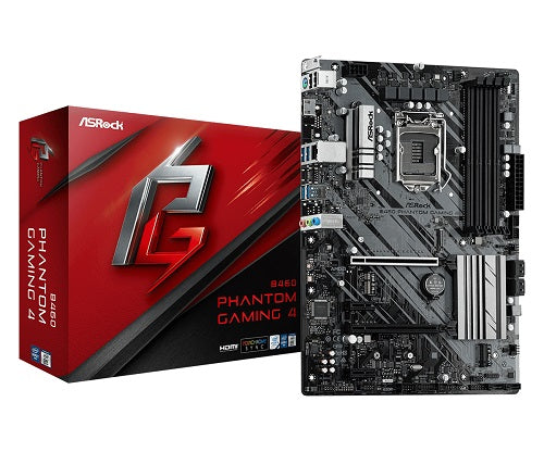 B460 Phantom Gaming 4 Intel 10th Gen Socket 1200 ATX Motherboard