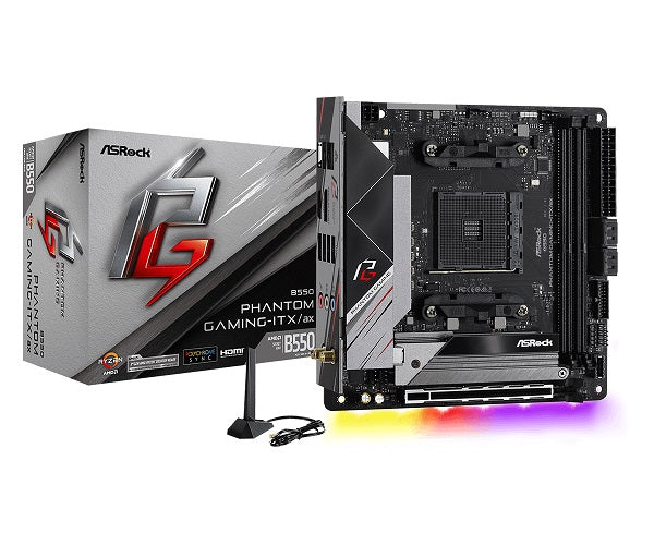 B550 Phantom Gaming ITX/AX AMD Socket AM4 mITX Motherboard