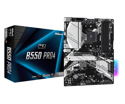 B550 Pro4 AMD Socket AM4 ATX Motherboard