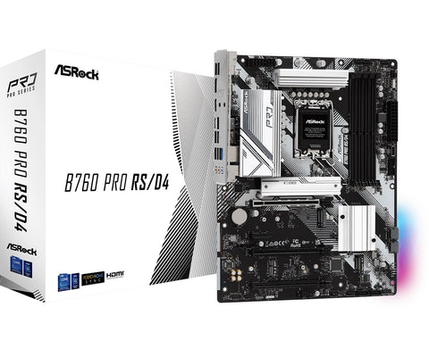 Asrock B760 PRO RS/D4 LGA1700 ATX Motherboard for 13th & 12th Gen Intel Processors