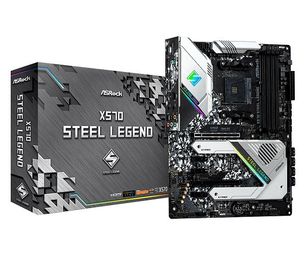 X570 Steel Legend AMD Socket AM4 ATX Motherboard
