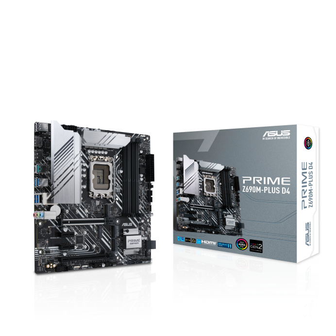 PRIME Z690M-PLUS DDR4 mATX Motherboard for LGA 1700 12th Gen Intel Processors