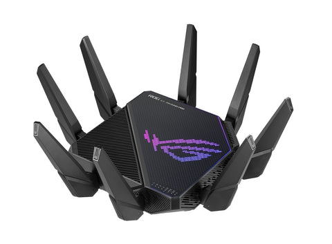 Asus ROG Rapture GT-AX11000 Pro Tri-Band WiFi 6 Gaming Router w/2.5G Port, 10G Port, Network Security and AiMesh support