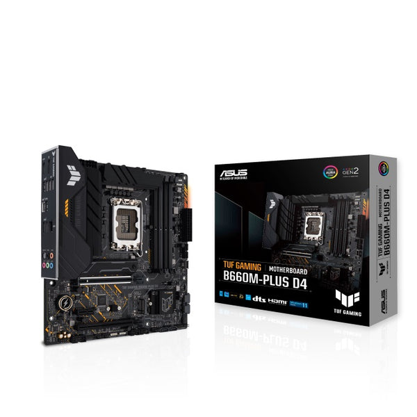 Asus TUF GAMING B660M-PLUS D4 mATX Motherboard for LGA 1700 12th Gen Intel Processors