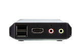 Aten CS22H 2-Port USB 4K HDMI Cable KVM Switch w/Remote Port Selector