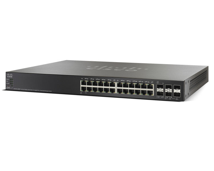Cisco SG500X-24MPP 24-port Gig + 4 10-Gig Max PoE+ Switch