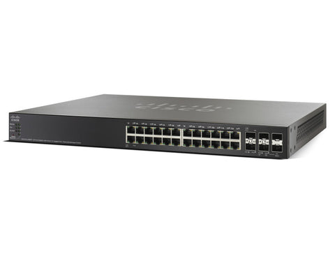 Cisco SG500X-24MPP 24-port Gig + 4 10-Gig Max PoE+ Switch