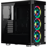 iCUE 465X RGB Tempered Glass Mid-Tower ATX Smart Case - Black / White