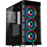 iCUE 465X RGB Tempered Glass Mid-Tower ATX Smart Case - Black / White