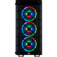 iCUE 465X RGB Tempered Glass Mid-Tower ATX Smart Case - Black / White