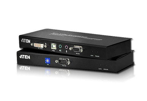 Aten CE600 DVI Single-Link KVM Extender. 60m. RS232 & Audio enabled - 1920x1080