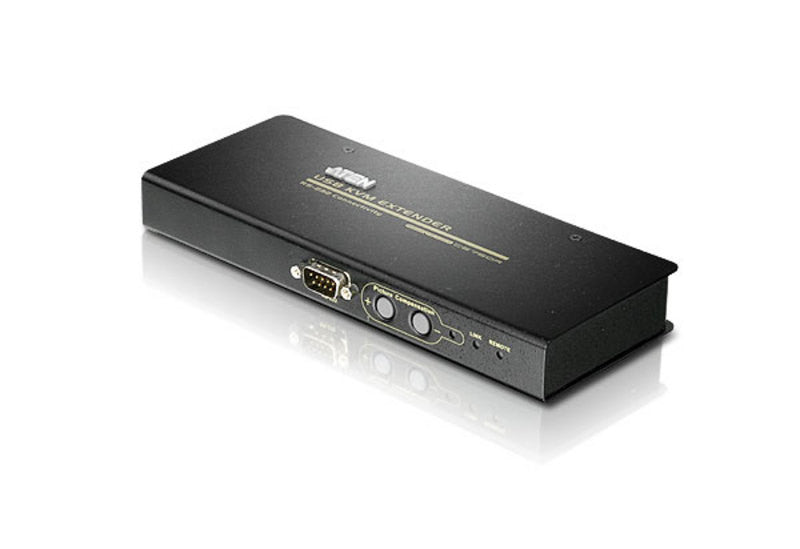Aten CE750 USB KVM Extender. Audio & Serial enabled. VGA gain control. 1920x1200@60Hz at 30m; 1600x1200@60Hz at 150m;1280x1024@60Hz(200m)
