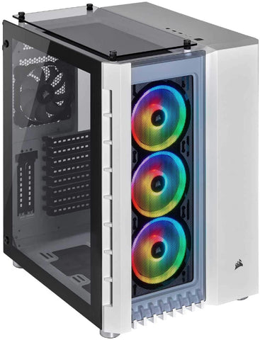 Crystal Series 680X RGB High Airflow Tempered Glass ATX Smart Case -White