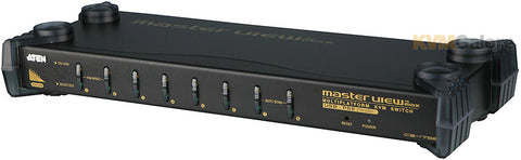 Aten CS1758 8-port Multi-Platform KVM with OSD, 19" RMK, Power adatpor. Audio enabled